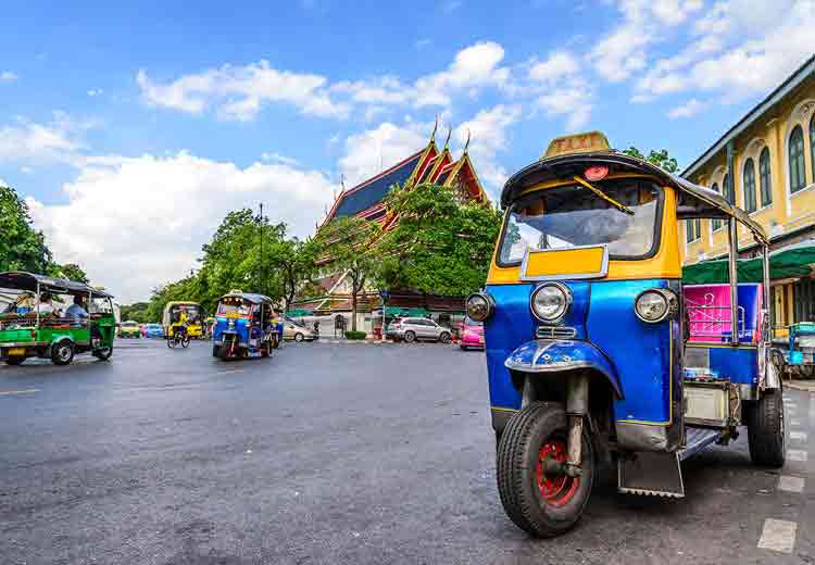Tuk-Tuk in Thai streets