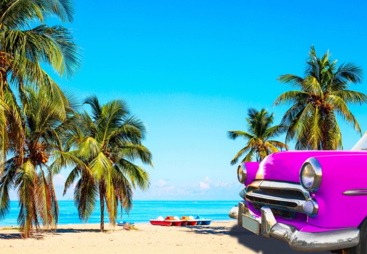 Cuba Varadero Purple car