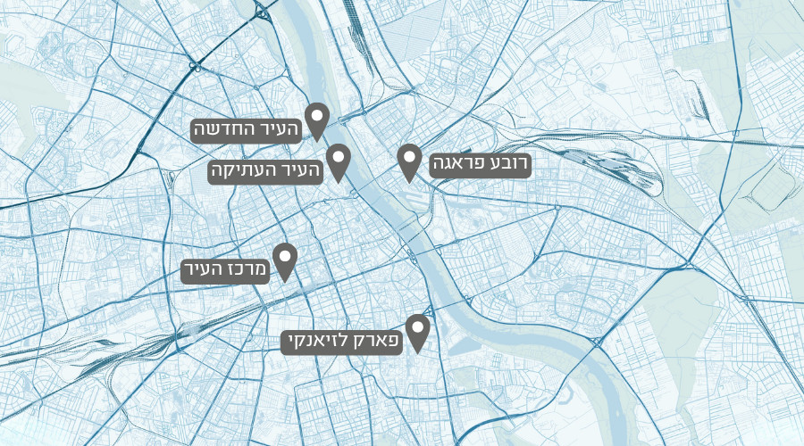 מפה של וורשה
